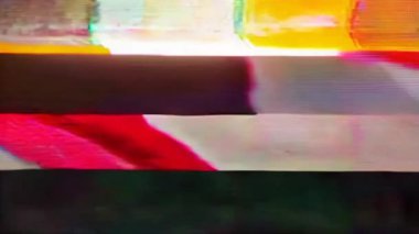 Soyut sanat, dijital arızayla buluşuyor. Sinyal bozma senfonisi.