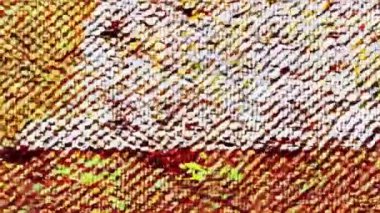 Soyut dijital sanat. Sinyal bozma pikseli ve canlı kaos