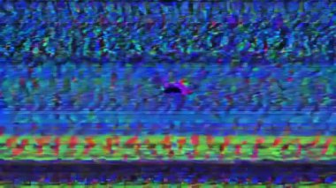 Soyut dijital sanat. Canlı sinyal gürültüsü ve eşsiz tasarım