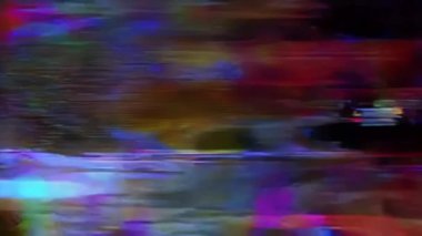 Soyut dijital sanat Glitchy canlı ve büyüleyici bir arka plan    