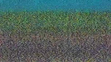 Elektronik kaos Glitchy statik dijital TV gürültüsü ve sinyal karışıklığı