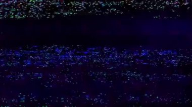 Soyut dijital sanat. Sinyal bozma senfonisi.