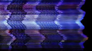 Soyut dijital sanat Glitchy canlı ve büyüleyici bir arka plan    