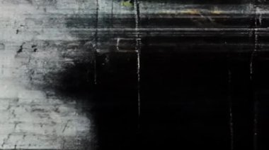 Zayıf parıltılı karanlık dijital TV statik sinyal kaybı 