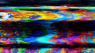 Soyut dijital sanat Glitchy canlı ve büyüleyici bir arka plan    