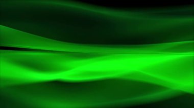 Ethereal Green Waves A Akışkan Canlandırılmış Arkaplan
