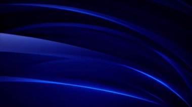 Canlı soyut hareket Mavi eğrilerin bir senfonisi