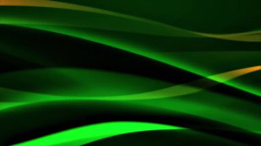 Canlı soyut sanat, yeşil ve sarı renkli bir senfoni.