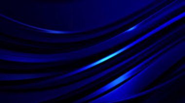 Dijital sanatın ruhani mavi dalgaları