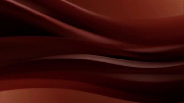 Soyut dalgalar kırmızı ve altın renklerinde bir hareket senfonisi