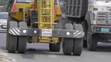 Efficient Towing in Action - A Close-Up Look at Heavy-Duty Trucks in Motion