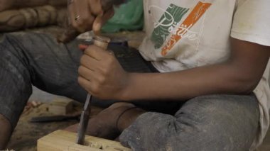 Handcrafted Woodwork - Skillful Craftsman in Action