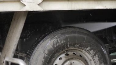 Professional Cleaning - Ensuring Smooth Tires with a Sprayer