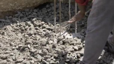 Hand at Work - Digging and Sorting in Rocks