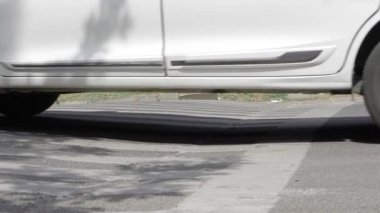 Soothing Whir - A Car's Journey Along the Urban Oasis