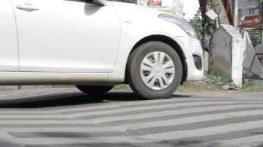 Urban Driving Moment - A Car's Journey on a City Street