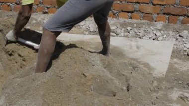Dusty Construction Enthusiast Digging Deep into the Cement
