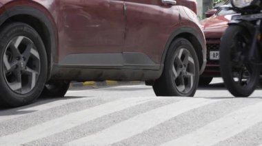 Street Encounter - Two Vehicles' Close Call