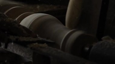 Crafting Wooden Masterpieces. close-up view of a woodworking