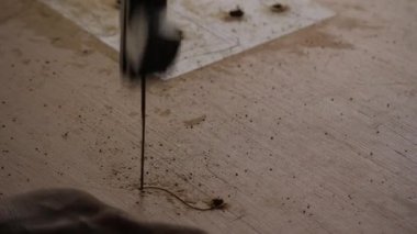 Precision Craftsmanship - A Master's Touch with a Drill