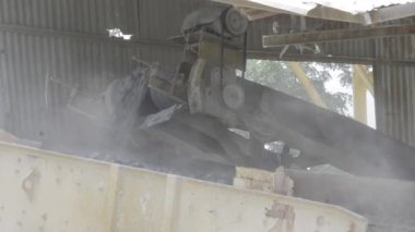 Industrial Machine in Motion - Powerful Machinery in Action