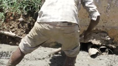 Digging into the Ground - A Man's Labor in the Earth