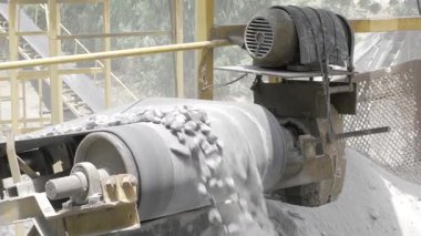 Efficient Rock Crushing Machine in Action