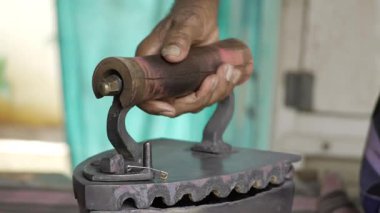 Masterful Hand Crafting - Indian Traditional Cloth Ironing Technique