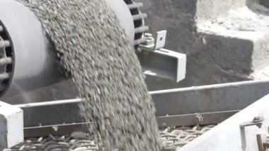 Cement Mixing Machine in Action - Concrete Production