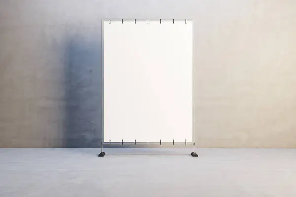 Vista Frontal Branco Cartaz Branco Com Lugar Para Seu Texto — Fotografia de Stock