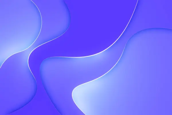 Dalgaları Çizgileri Olan Soyut Mavi Fantezi Duvar Kağıdı Tasarım Iniş — Stok fotoğraf