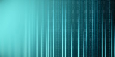 Abstract wide blue tech lines backdrop. Design and technology concept. 3D Rendering clipart