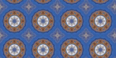 Geometrik şekilli kusursuz desen, vektör illüstrasyonu