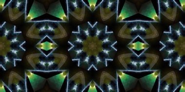 Koyu ve yeşil tonlarda kusursuz soyut desen