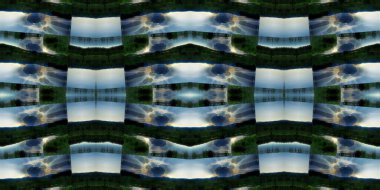 Geometrik şekilli kusursuz desen, vektör illüstrasyonu