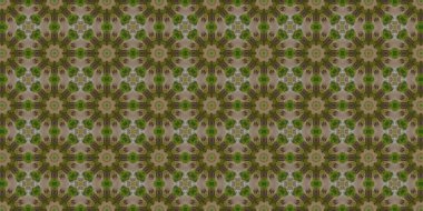 geometrik ve yeşil tonlarda kusursuz soyut desen