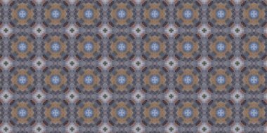 geometrik öğelerle Dikişsiz soyut desen