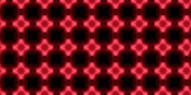 kırmızı ve sarı geometrik süsler. Tasarım, tekstil ve duvar kağıtları için kusursuz desen