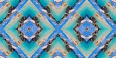 Kusursuz geometrik desen. siyah ve mavi geometrik doku. siyah ve mavi renk deseni.