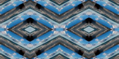 geometrik şekilli kusursuz desen