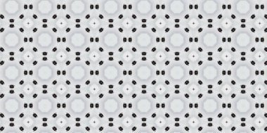 Geometrik süslemeli vektör deseni. Kusursuz tasarım dokusu