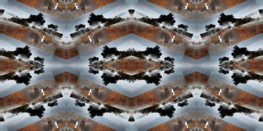 Geometrik şekilli kusursuz desen, vektör illüstrasyonu