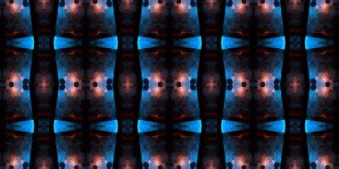 Geometrik şekilli kusursuz desen, vektör illüstrasyonu