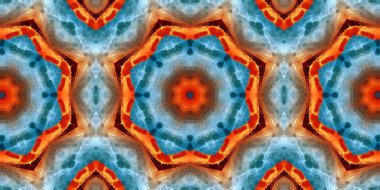 Dikişsiz soyut kaleidoscope desen