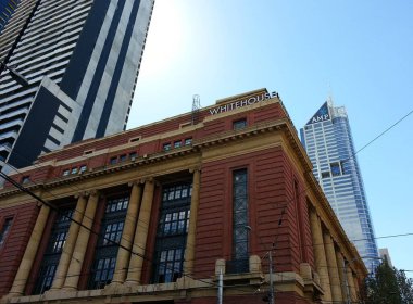 Melbourne, Avustralya 'nın eski ve modern mimarisi 