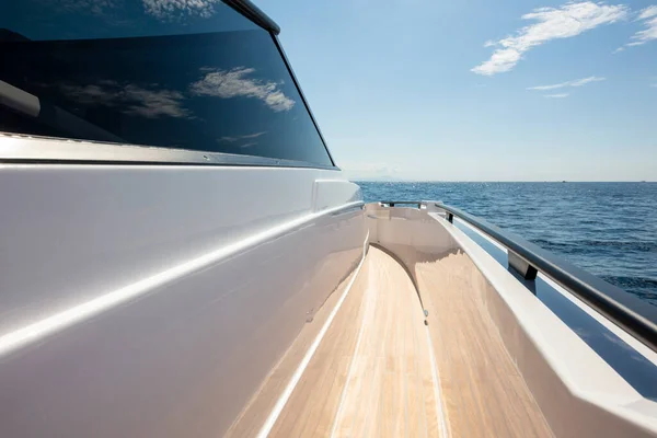 Yacht Prow View Board Sea — Stock Photo, Image