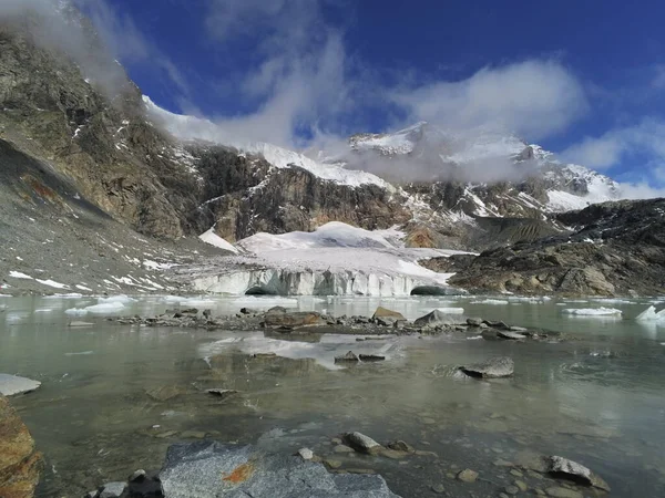 Glaciar Fellaria Italia 2022 — Foto de Stock
