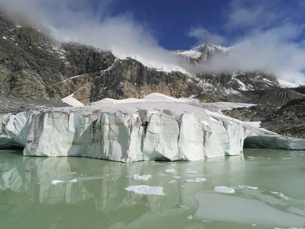 Glaciär Fellaria Italien 2022 Stockbild