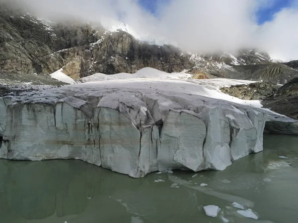 Glaciar Fellaria Italia 2022 Imagen de archivo
