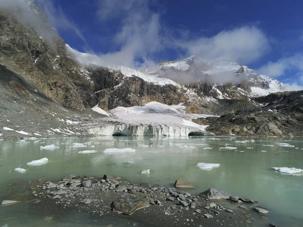 Glaciär Fellaria Italien 2022 Royaltyfria Stockfoton